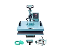 Yobtop Heat Press Machine 15x15 in 5 in 1 with 30oz Tumbler Press, T-Shirts, 360degree(s) Swing Away,Precise Digital Control,Dual Insulation,
