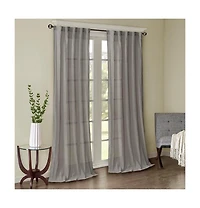 Avobird Solid Crushed Curtain Panel Pair 2 Pcs Window Panels