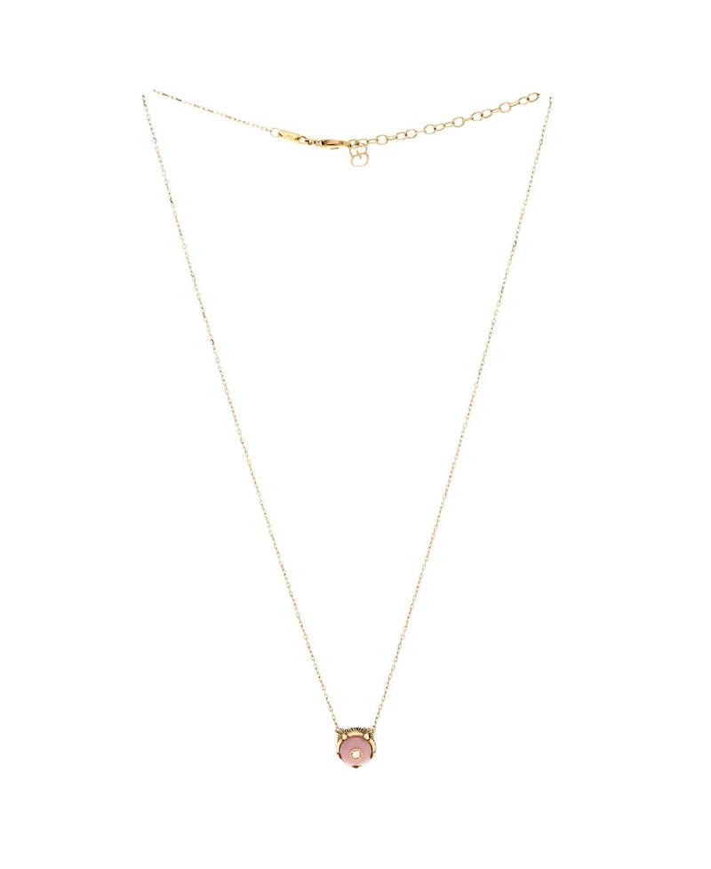 Pre-Owned Gucci Le Marche Des Merveilles Feline Head Pendant Necklace
