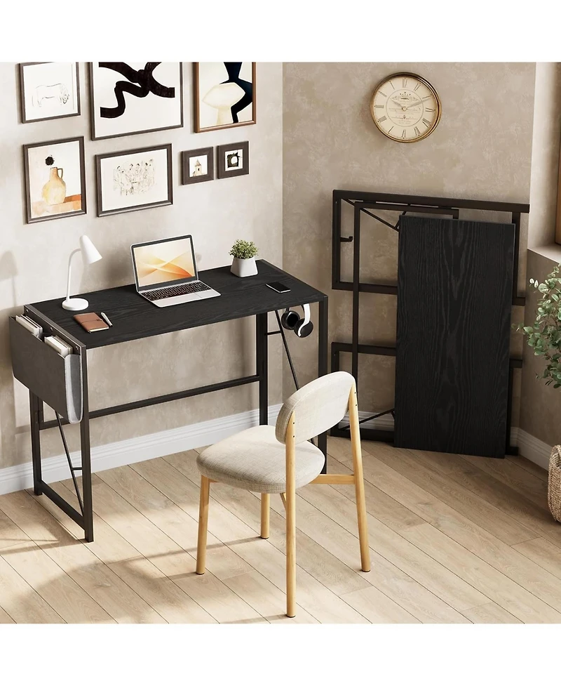 homfan 39.4" Folding Computer Desk