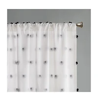 Avobird Pom Pom Emb hed Curtain Panel