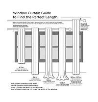 Avobird Twist Tab Lined Window Curtain Panel Champagne 50x108
