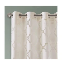 Avobird Fretwork Burnout Sheer Curtain Panel