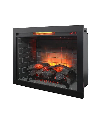 Streamdale Furniture 33" Infrared Electric Fireplace Insert with Removable Trim and Touch Panel