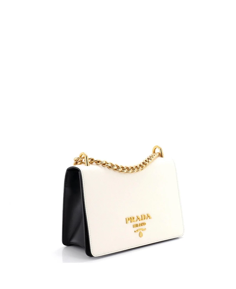 Pre-Owned Prada Small Chain Flap Bag Saffiano Leather
