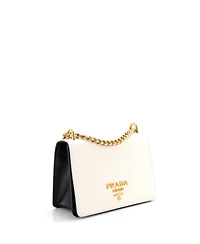 Pre-Owned Prada Small Chain Flap Bag Saffiano Leather