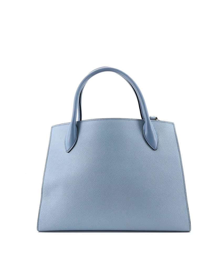 Pre-Owned Prada Medium Monochrome Tote Saffiano with City Calf