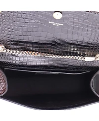 Pre-Owned Saint Laurent Medium Classic Monogram Tassel Crossbody Bag Embossed Leather
