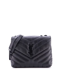 Pre-Owned Saint Laurent Small Loulou Shoulder Bag Matelasse Chevron Leather