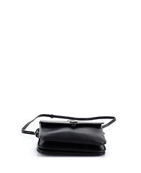 Pre-Owned Saint Laurent Classic Monogram Tri-Pocket Crossbody Bag Leather