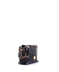 Pre-Owned Versace Mini Medusa Icon Chain Tote Leather