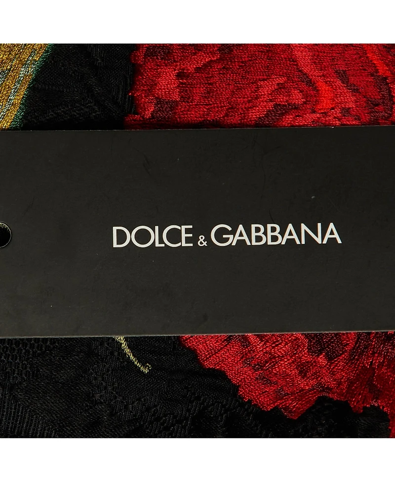Pre-Owned Dolce & Gabbana Women's Floral Embroidered Cotton Blend Short Skirt