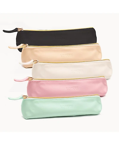Danrong Small Pencil Cases Pouch Zipper Makeup Bag Multi-function Stationery Organizer Home Office Vacation