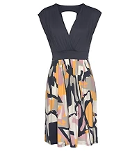 Lascana Women's Printed Wrap Look Dress