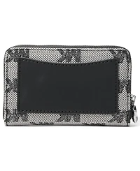 Michael Michael Kors Silver-Tone Hardware Compact Card Case Wallet