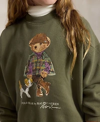 Polo Ralph Lauren Girls' 7-16 Bear Long-Sleeve Sweatshirt