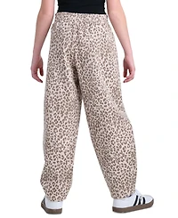 adidas Girls' 8-16 Elastic Waistband Printed Barrel Leg Pants