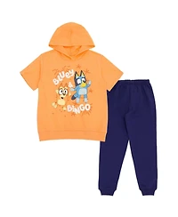 Bluey Toddler Boy's (2T-4T) 2-Piece Hooded Tee and Joggers Set