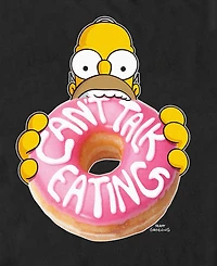 Fifth Sun Men's The Simpsons Can'T Talk Eating T-Shirt
