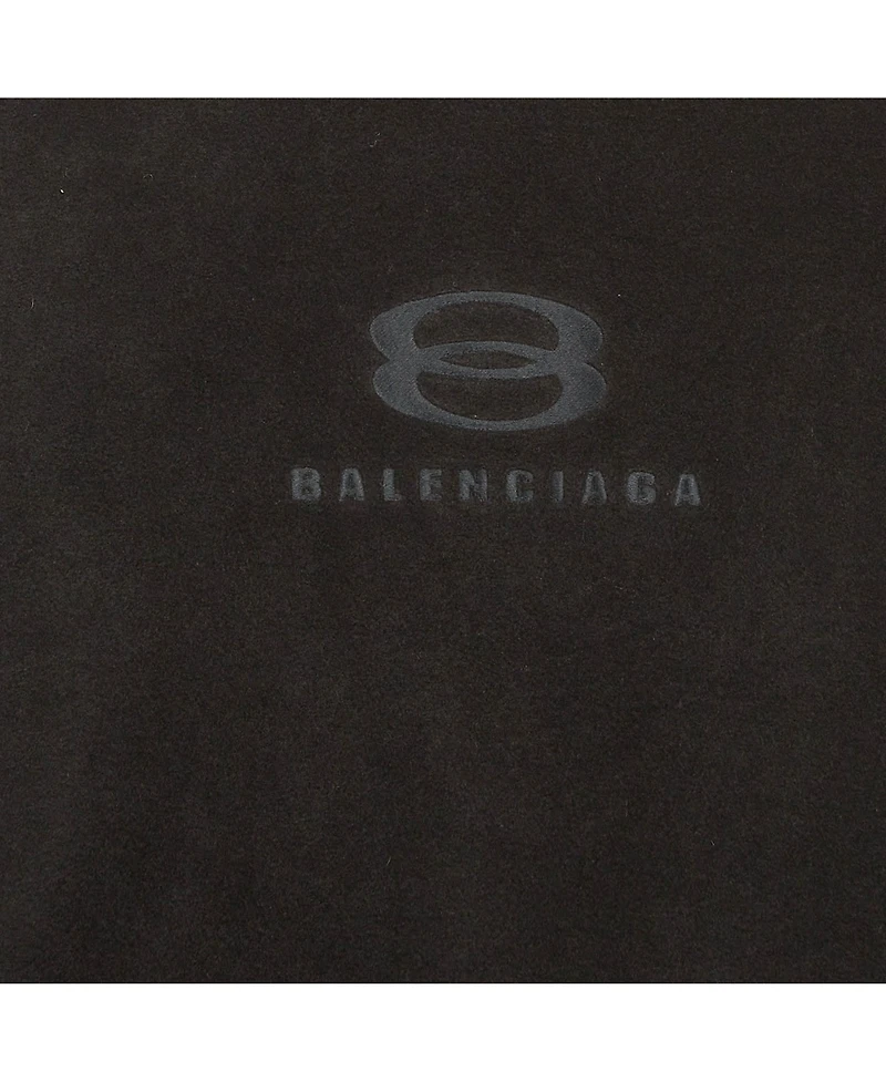 Pre-Owned Balenciaga Men's Logo Embroidered Fleece Sweatshirt