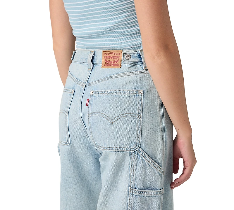 Levi's Women's Cinch-Waist Carpenter Lightweight Baggy Jeans