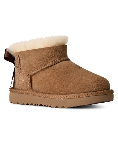 Ugg Toddler Kids Ultra Mini Bailey Bow Zipper Booties