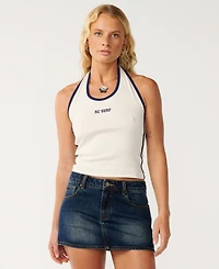 Rip Curl Women's Samba Fitted Stretch Cotton Halter Top