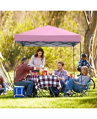 Sugift 6.6 x 6.6 feet Outdoor Pop Up Canopy Tent with Upf 50+ Sun Protection