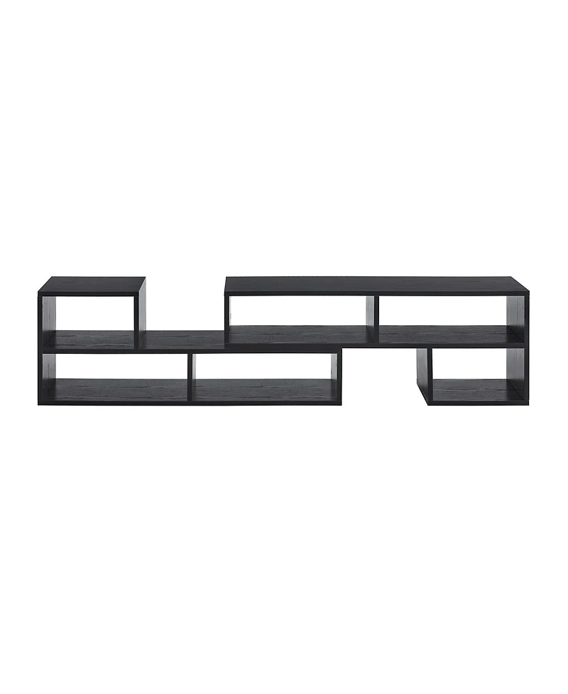 Streamdale Furniture Adjustable Modular Tv Stand with Open Storage and Multi-Compartments