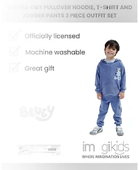Bluey Toddler Boys' 2T -5T Fleece Hoodie and Pants Set