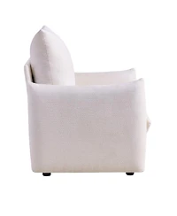 Streamdale Furniture Modern Chenille Oversized Accent Chair with Plush Cushion