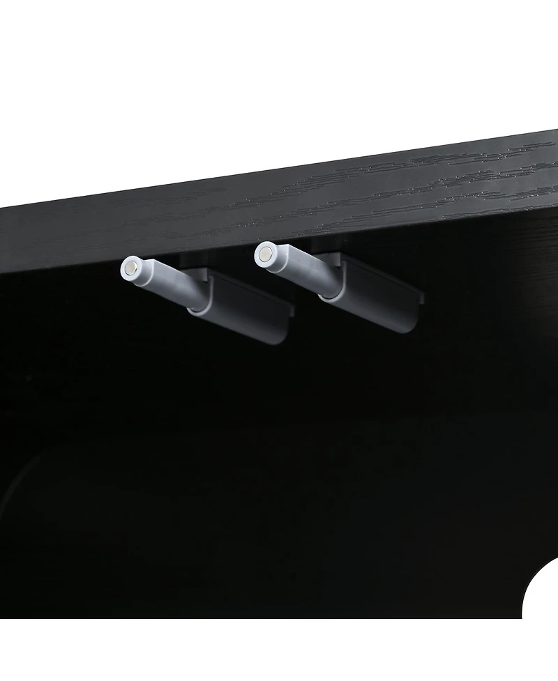 Streamdale Furniture Farmhouse Curved Edge Tv Stand for TVs up to 70"