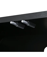 Streamdale Furniture Farmhouse Curved Edge Tv Stand for TVs up to 70"
