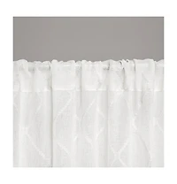 Avobird Diamond Sheer Window Curtain Panel Only 1 Piece Panel