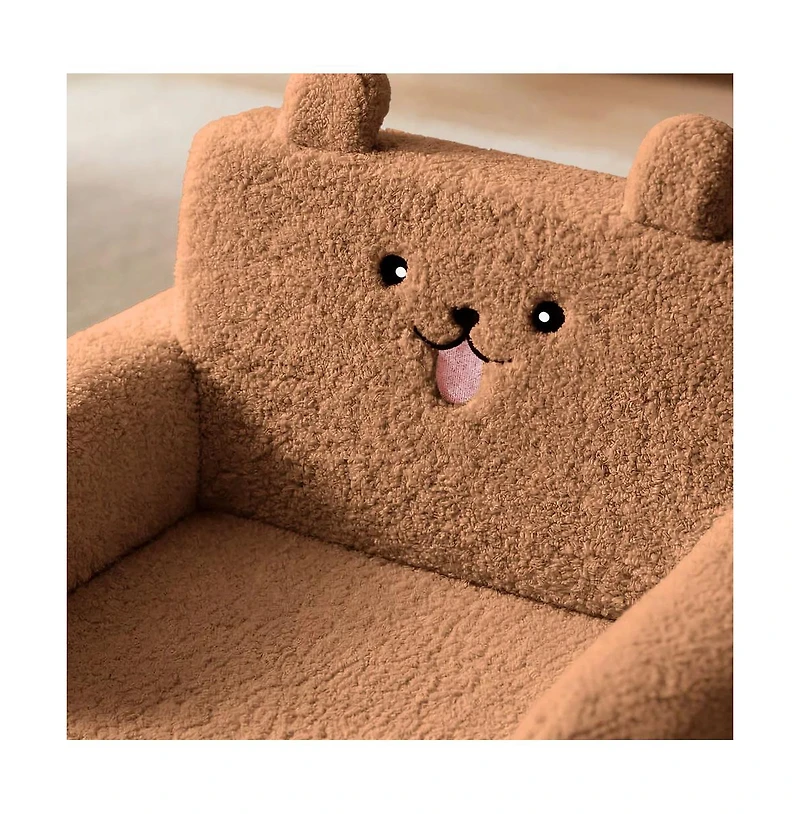 Kinder King 2-in-1 Toddler Sofa Chair Converts to Flip-Open Lounger Bed