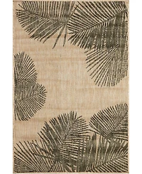 Liora Manne' Carmel Palm 6'6" x 9'4" Outdoor Area Rug