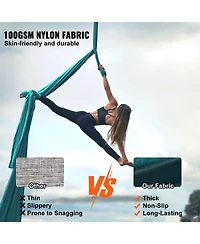Vevor Aerial Silk Yoga Swing Set Yards Hammock Trapeze Inversion Fly