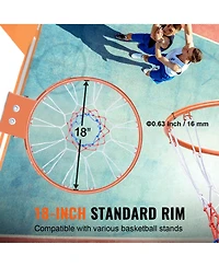 Vevor Basketball Rim Replacement Outdoor Heavy Duty Hanging Flex Hoop Net