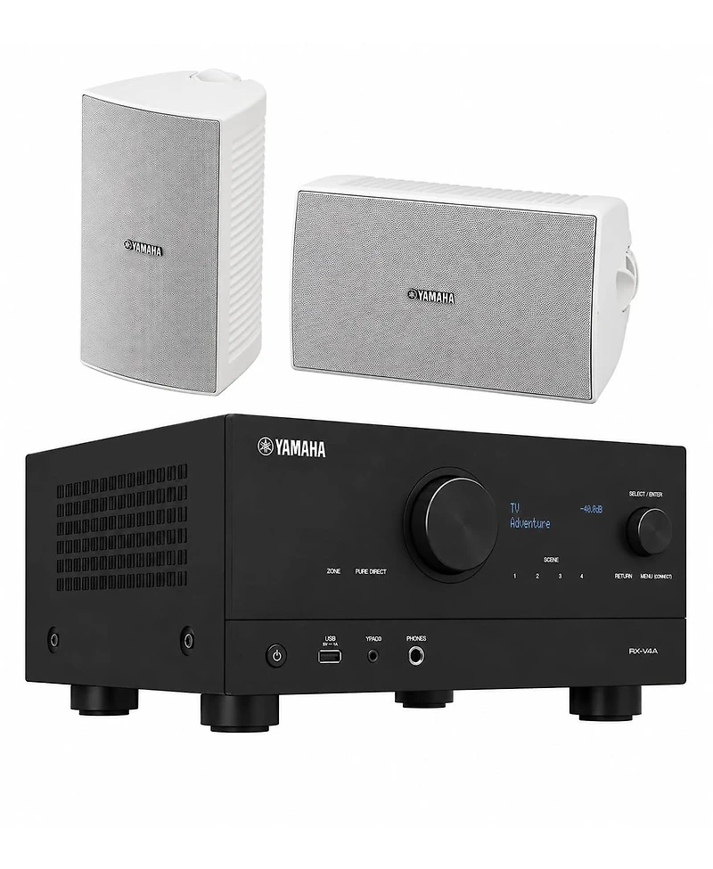 Yamaha Rx-V4A 5.2 Av Receiver with Ns-AW294WH Speakers