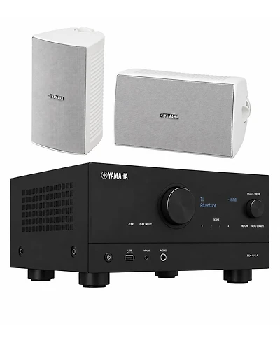 Yamaha Rx-V4A 5.2 Av Receiver with Ns-AW294WH Speakers