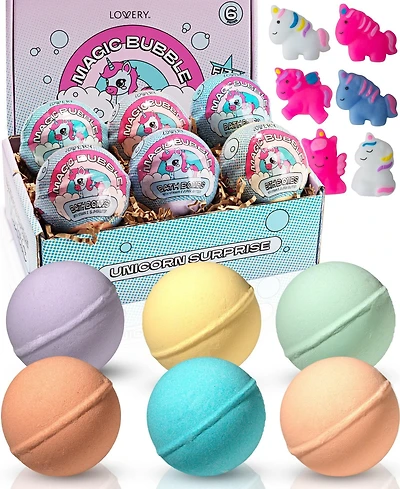 Lovery 12-Pc. Unicorn Bath Bombs Gift Set with Surprise Toy