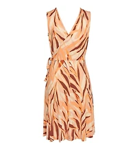Lascana Women's Printed Wrap Look Dress