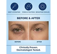 Lovery Korean Skin Care Hyaluronic Eye Cream, Instant Tightening and Hydrating, Firming and Depuffing Korean Under-Eye Treatment
