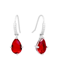 Macy's Crystal Teardrop with Cubic Zirconia Drop Earrings