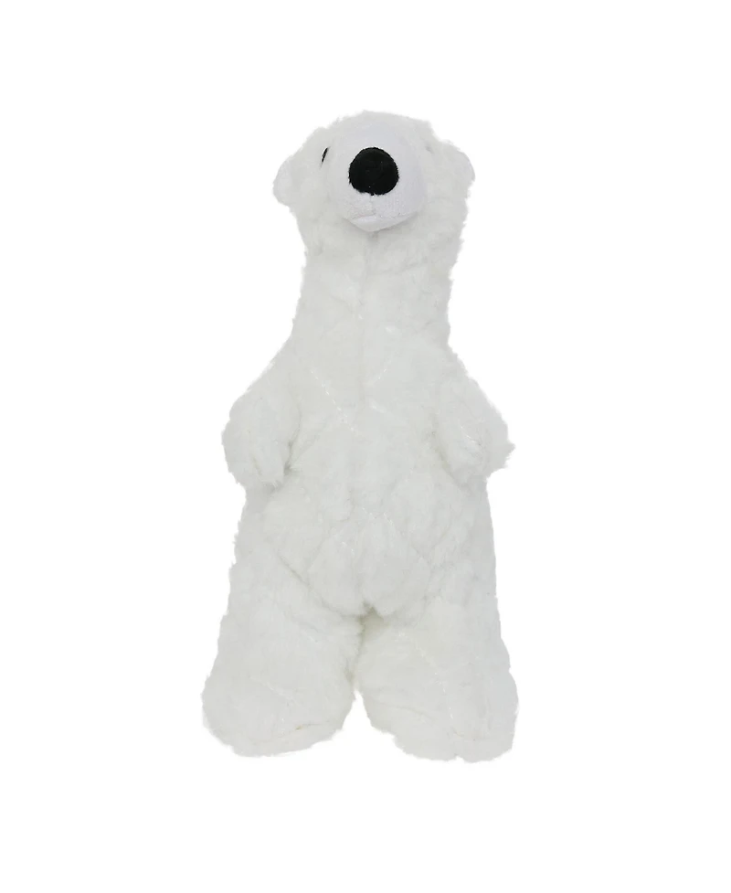 Mighty Arctic Polar Bear, Durable Plush Squeaky Dog Toy
