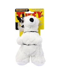 Mighty Jr Arctic Polar Bear, Durable Plush Squeaky Dog Toy