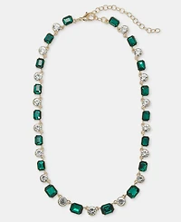 Anne Klein Crystal All-Around Collar Necklace, 16" + 3" extender