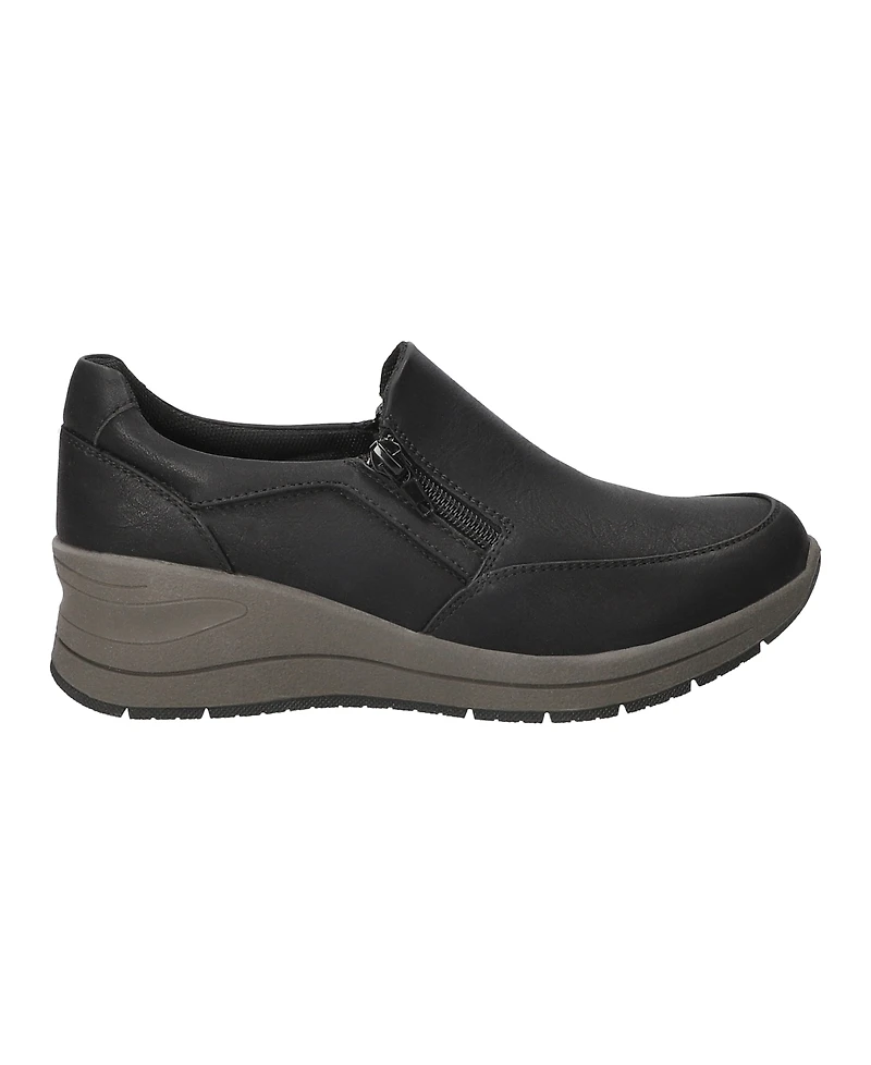 Easy Street Women's Nita Slip-Resistant Wedge Sneakers