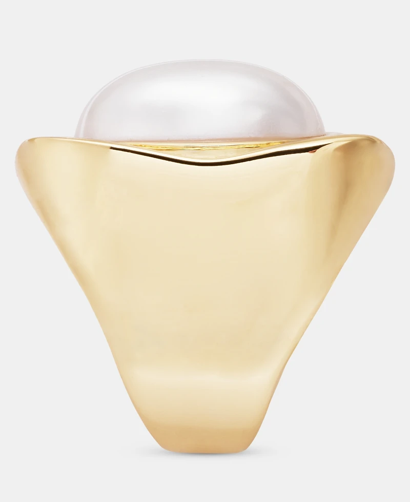 I.n.c. International Concepts Cushioned Imitation Pearl Statement Ring, Macy's Exclusive