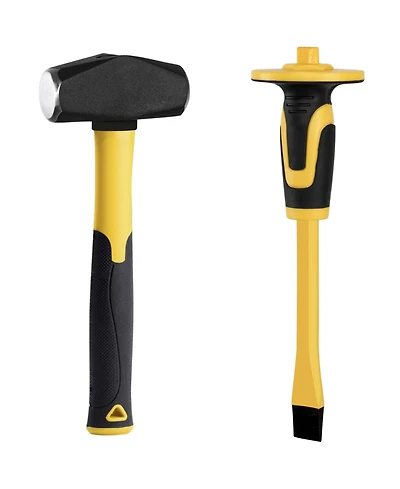 Xdovet Sledge Hammer Flat Chisel Hand Protection Masonry Drilling Anti-slip Handle